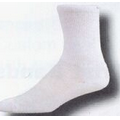 White Heel & Toe Quarter Sock w/ Mesh Upper & Arch Support (13-15 X-Large)